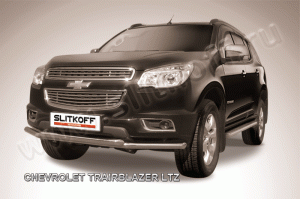 CHEVROLET Trailblazer 2013-Защита переднего бампера d57+d57 двойная